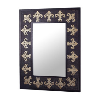 Fleur De Lis Mirror Wayfair Dumt Fleur De Lis Leather Wall Mirror