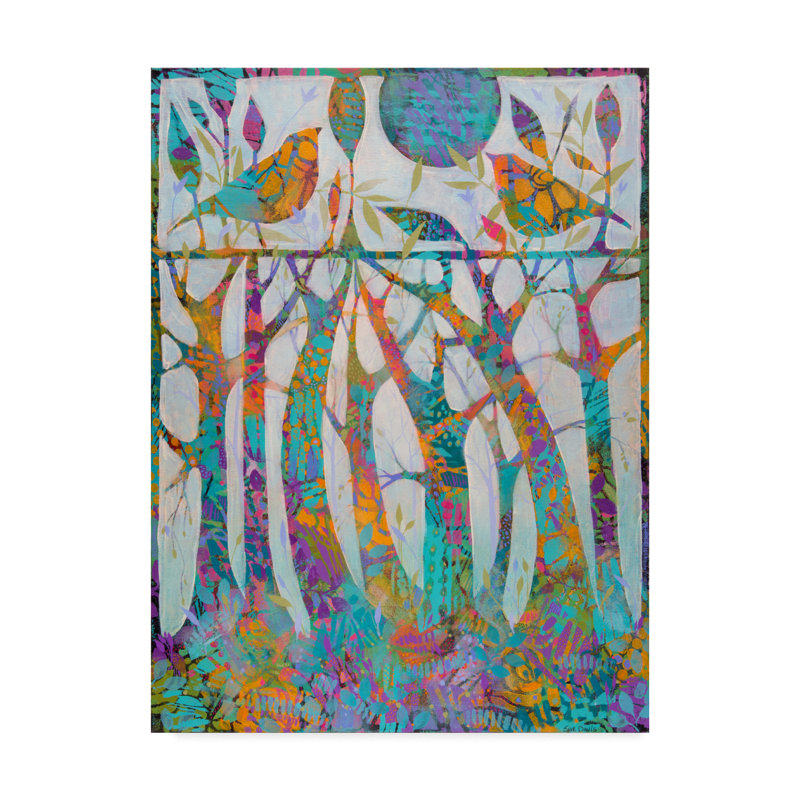 World Menagerie Enchanted Forest Abstract Modern Acrylic