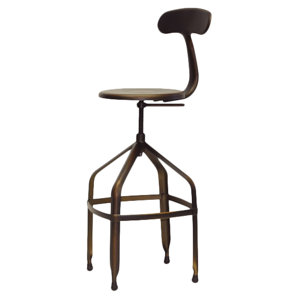 Flanagan Adjustable Height Swivel Bar Stool by T..