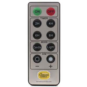 Flameless Candle Remote Control with 10 Keys