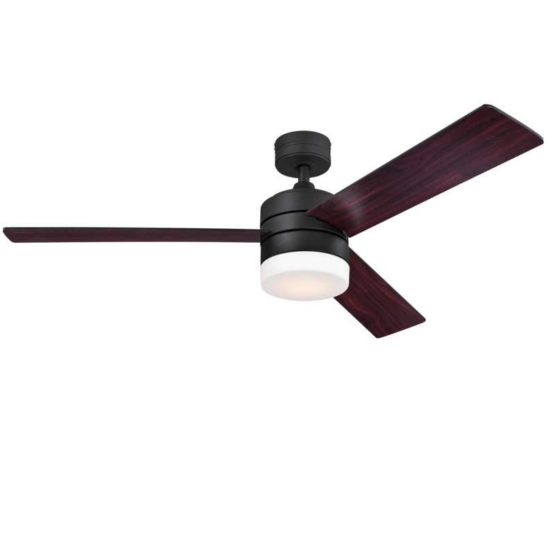 Wade Logan 52 Luray 3 Blade Led Ceiling Fan With Remote Light