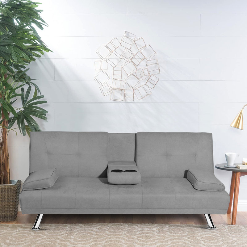 Ebern Designs Alburquerque Twin Or Smaller 66 2 Tufted Back Convertible Sofa Wayfair