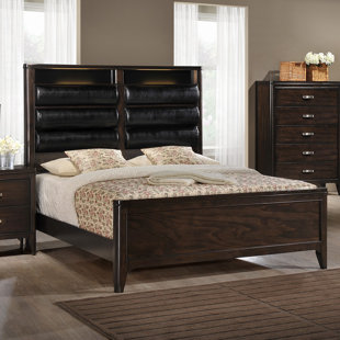 Go to store & view more images Orren Ellis Babcock Upholstered Panel Bed with LED