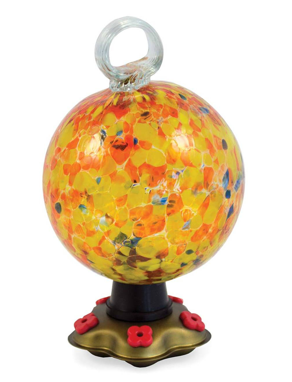 Vivaterra Recycled Glass Carnival Hummingbird Feeder Wayfair