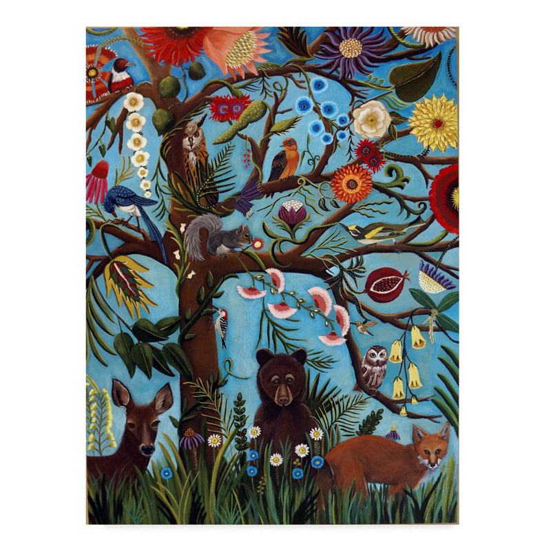 Winston Porter Tree Of Life Animals Acrylic Painting Print On