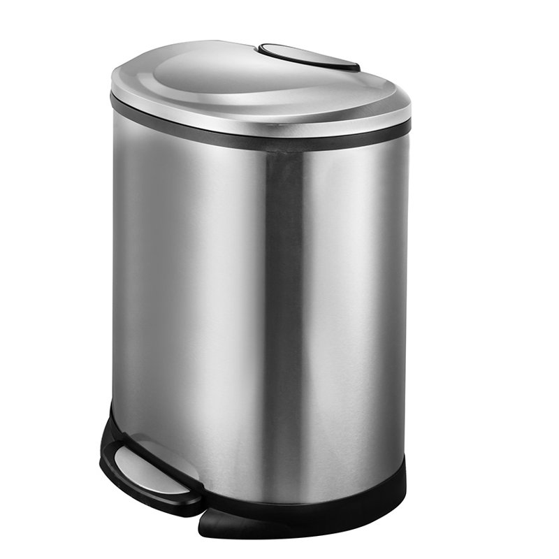 Joyware Semi Round 13 Gallon Step On Trash Can Reviews Wayfair Semi Round 13 Gallon Step On Trash Can