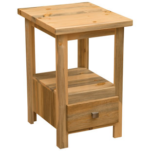 Go to store & view more images Blue Stain Pine Nightstand by Fireside Lodge
