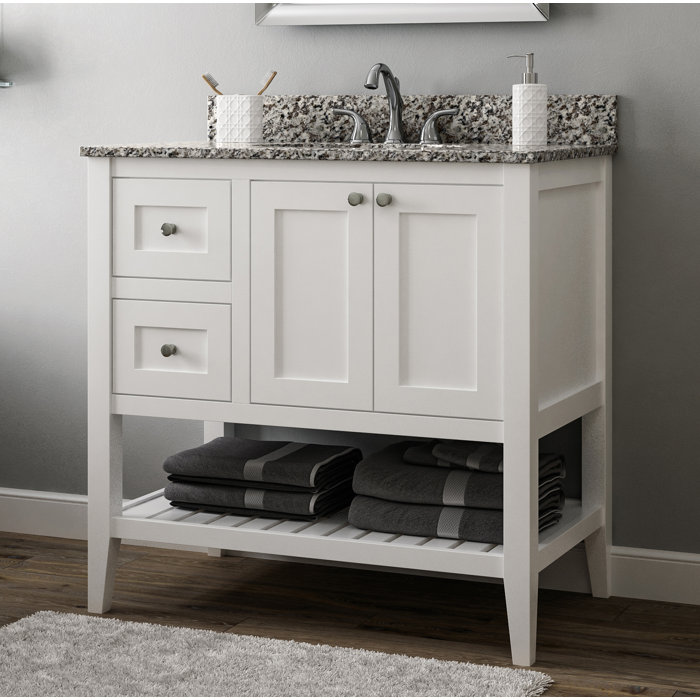 Cnc Cabinetry Vanguard 36 Left Drawer Single Bathroom Vanity Base