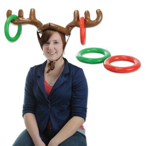 Inflatable Reindeer Ring Toss