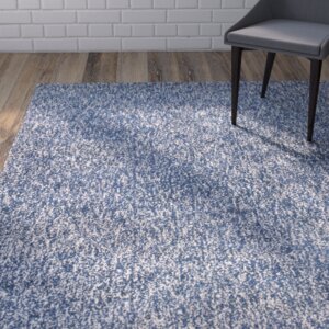 Bouvier Heather Hand-Woven Indigo/Ivory Area Rug