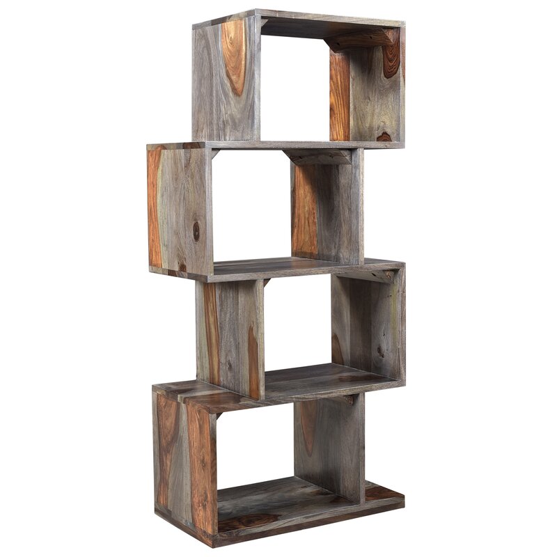 Union Rustic Solid Sheesham Wood Bookcase & Reviews | Wayfair