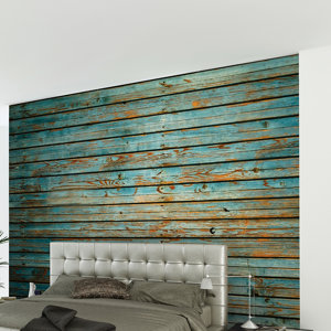 Washed Timber Wall Mural