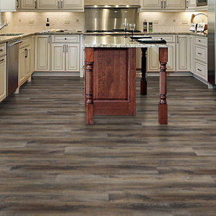 Click Lock Vinyl Tile Flooring Wayfair Click Lock 9 X 48 8mm Wpc Luxury Vinyl Plank In Brown