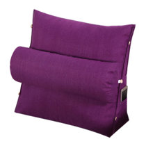 purple reading pillow
