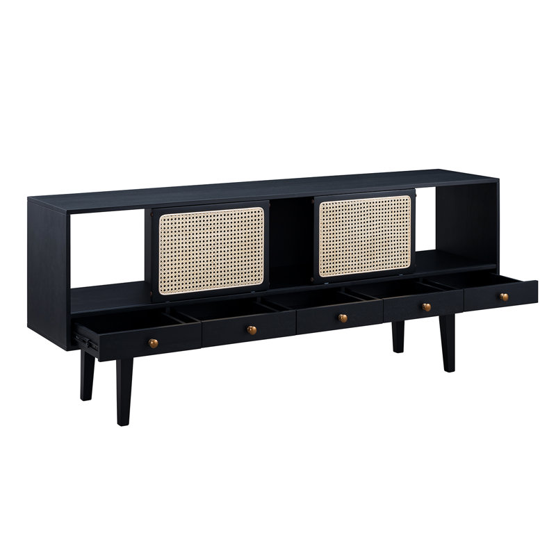Dwight Cabinet Enclosed Storage Tv Stand For Tvs Up To 70 Inches