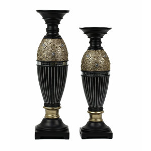 Iris 2 Piece Candlestick Set