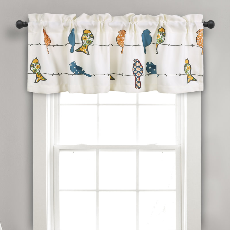August Grove Recio Birds 52 Window Valance Reviews Wayfair