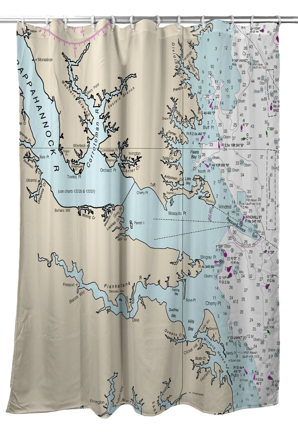 chesapeake bay shower curtain