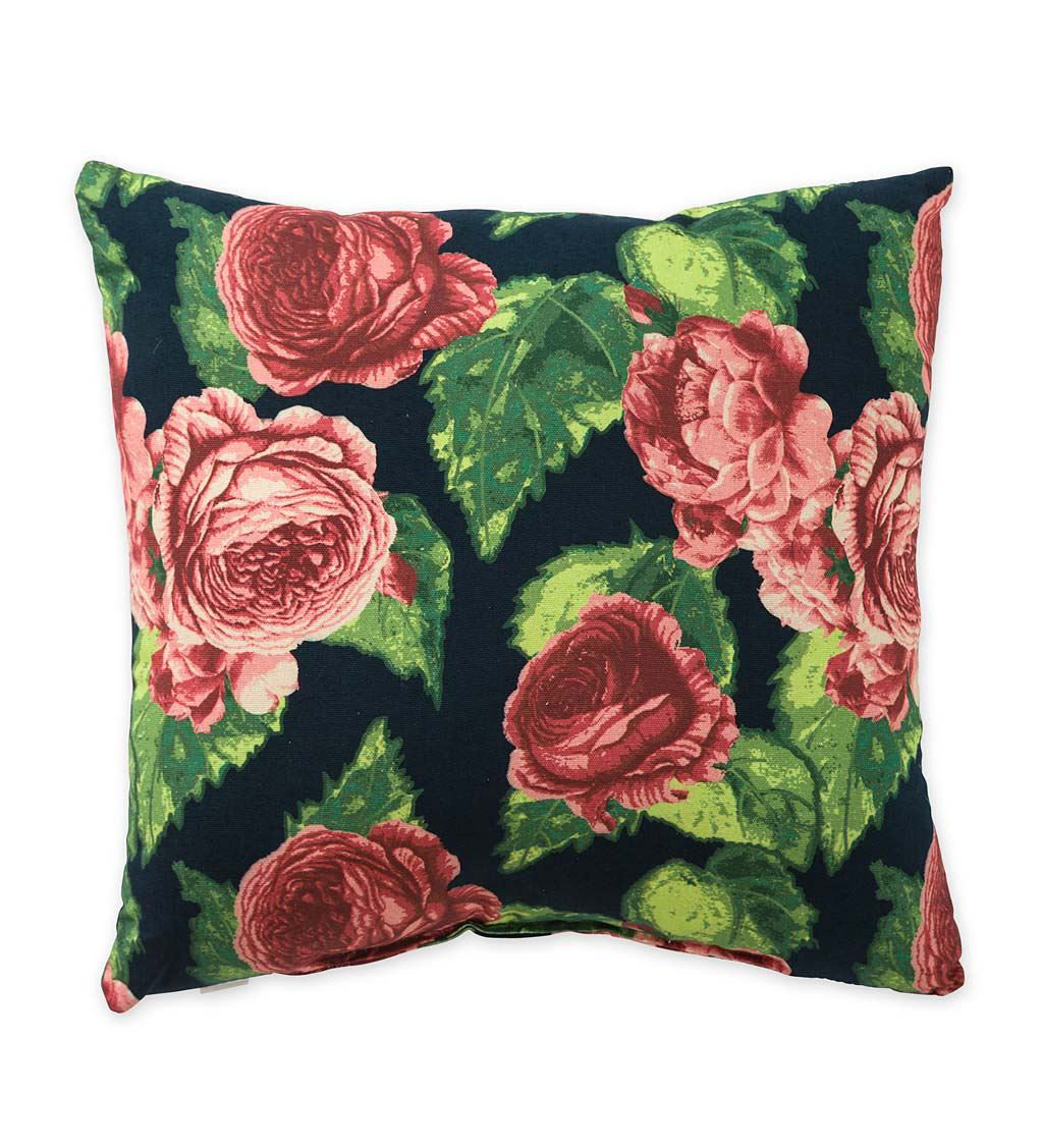 Plow Hearth Cabbage Rose Indoor Outdoor Throw Pillow Wayfair