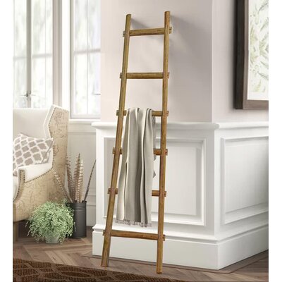 Lianes Blanket Ladder August Grove� Color: Brown, Size: 71