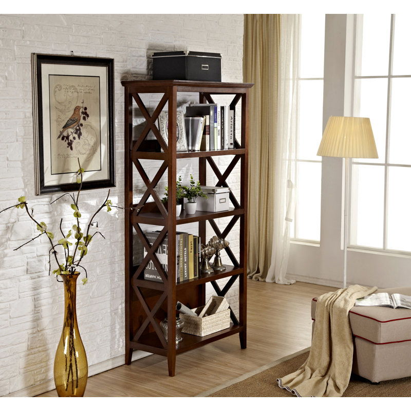 Gracie Oaks Swigert Etagere Bookcase Wayfair