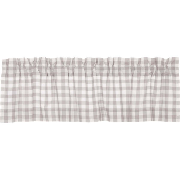 Gray Buffalo Check Valance Wayfair