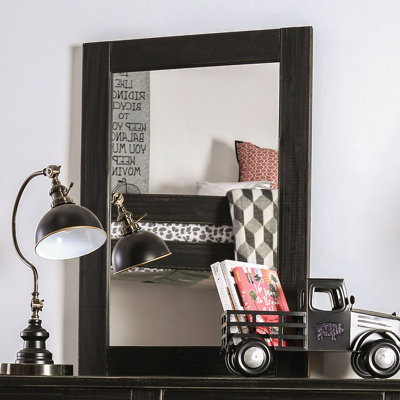 Meola Dresser Mirror Gracie Oaks Finish Brushed Black