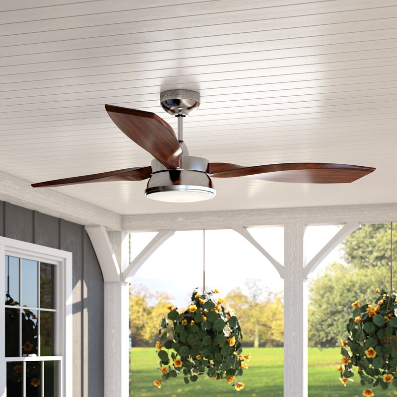 modern outdoor ceiling fan with light