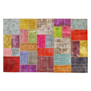 Usak Patchwork Handmade Multicolor Area Rug