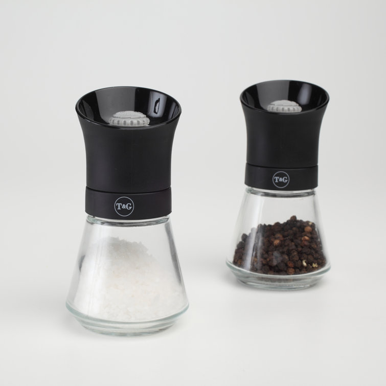 T G Woodware Ltd Tip Top Black Salt And Pepper Grinder Set Wayfair Co Uk T G Woodware Ltd Tip Top Black Salt And Pepper Grinder Set Wayfair Co Uk