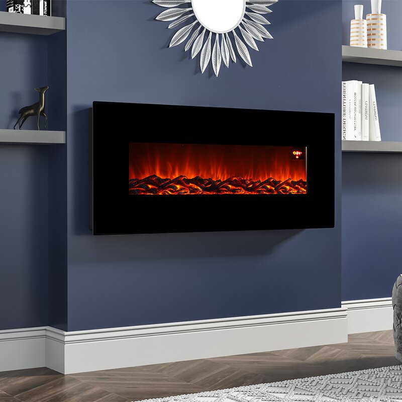 Wade Logan Adrie Wade Logan 128Cm W Electric Fire & Reviews | Wayfair.co.uk