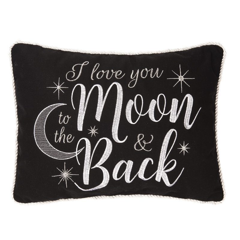 Winston Porter Dagoberto To The Moon Back Cotton Lumber Pillow Wayfair