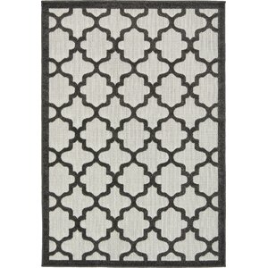 Agapius Black Indoor/Outdoor Area Rug