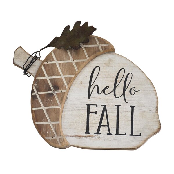Fall Wooden Give Thanks Sign for Halloween Harvest Thanksgiving with Extra Craft String