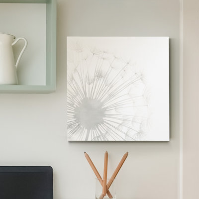 'Dandelion Whisper I' - Wrapped Canvas Painting  40”x40” 