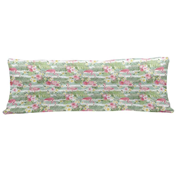 flamingo body pillow