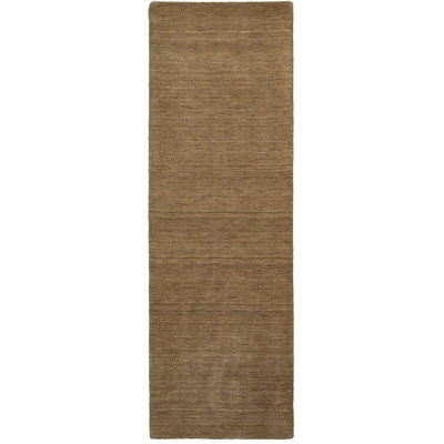 Barrientos Handmade Tufted Wool Tan Area Rug