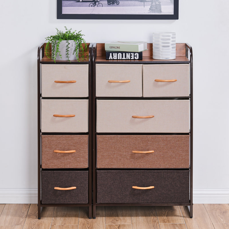 Ebern Designs Nigan Decorative Modern 5 Drawer Storage Chest