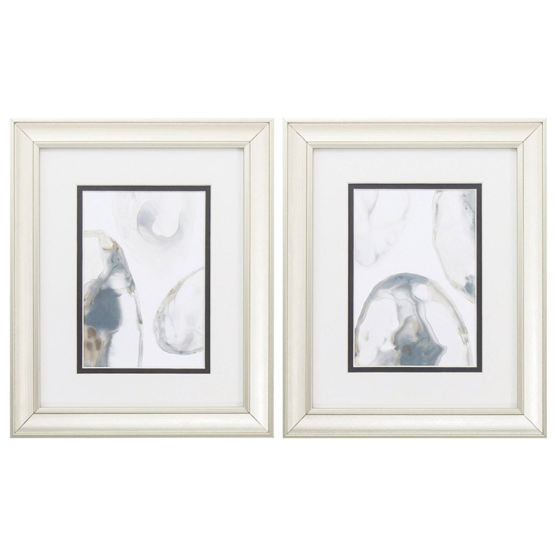 House Of Hampton Natural Geode 2 Piece Picture Frame Graphic Art Print Set On Paper Wayfair