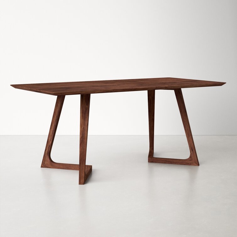 fischer walnut solid wood dining table