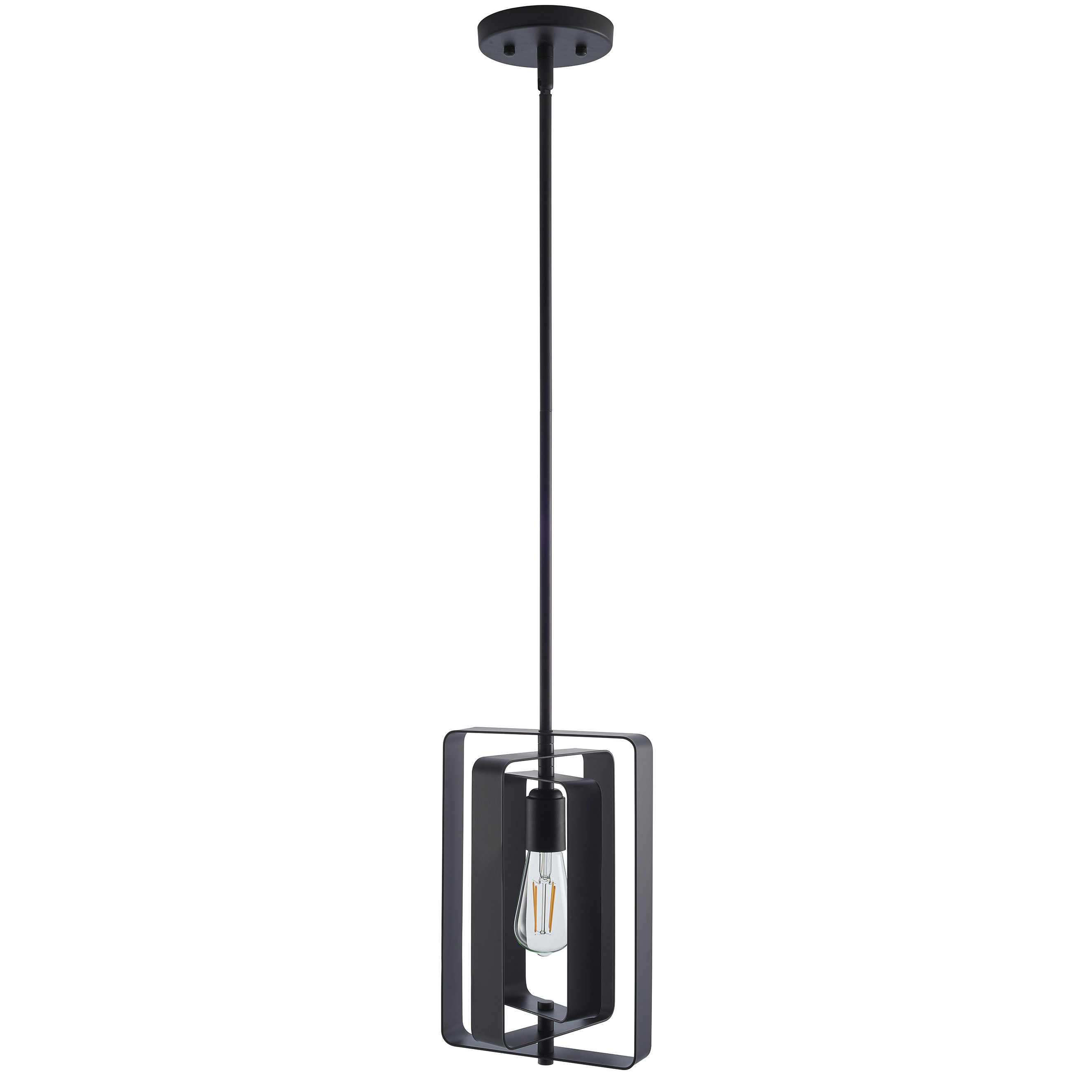 17 Stories Brenton 1 Light Single Rectangle Pendant Reviews Wayfair