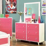 girls pink dresser