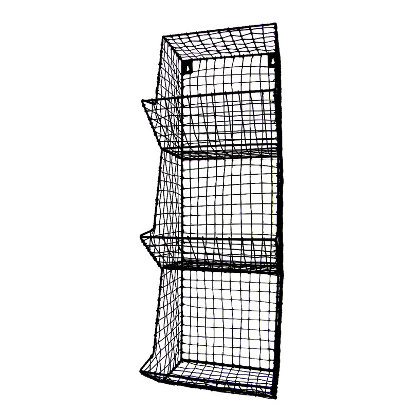 Gracie Oaks Alisha 3 Bin Fruit Vegetable Wire Storage Organizer