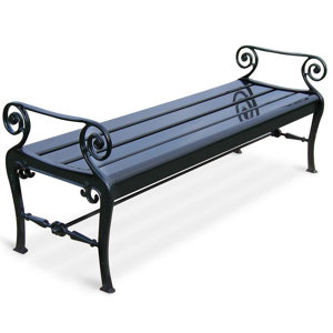 Gartenbank Helios-M aus Aluminium von Home Loft ..