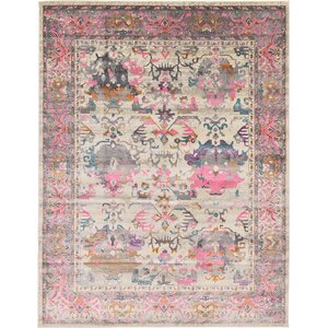 Charlena Pink Area Rug