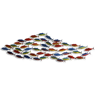 School Of Fish Wall Art Metal Wayfair School Of Fish Wall Décor
