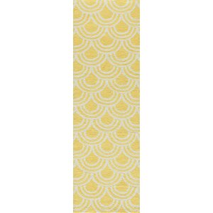 Trent Hand-Hooked Yellow Area Rug