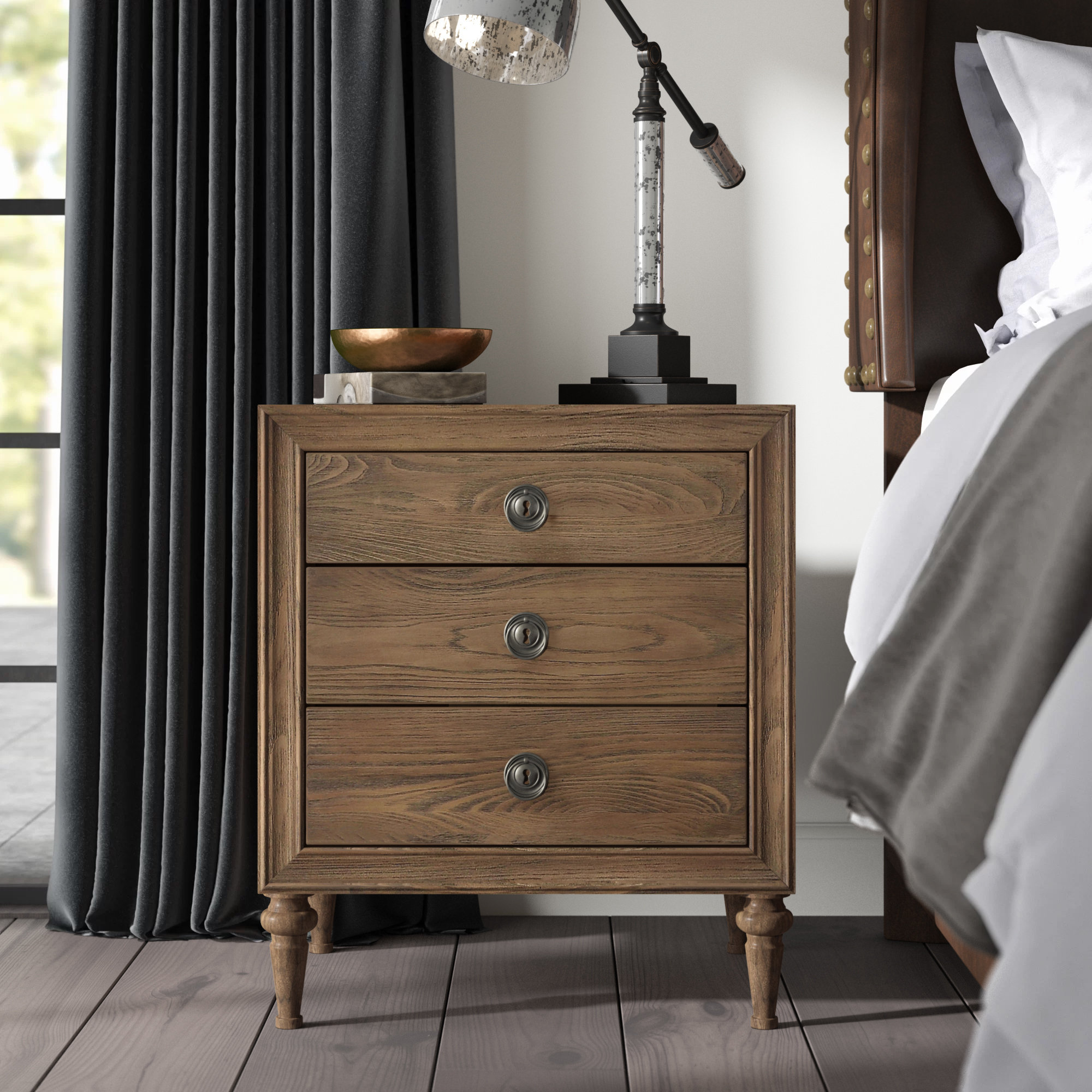 Greyleigh Knollwood 3 Drawer Nightstand Reviews Wayfair