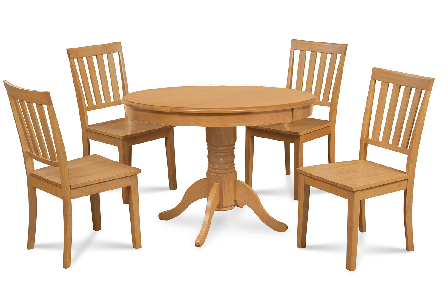 Alcott Hill Cedarville 5 Piece Oak Solid Wood Dining Set Wayfair