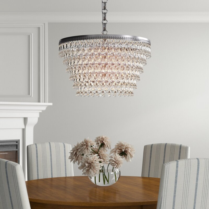 Almeda 6 - Light Unique Tiered Chandelier with Crystal Accents ...